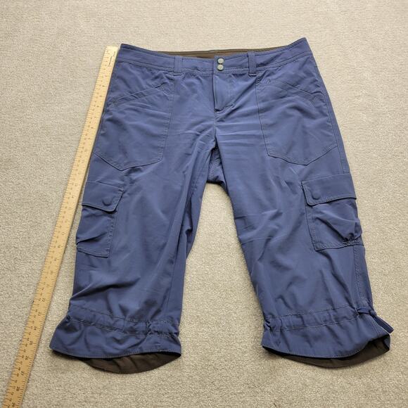 Athleta Dipper Cargo Capri Pants Women’s Size 32 Navy Blue Athletic - Picture 4 of 12